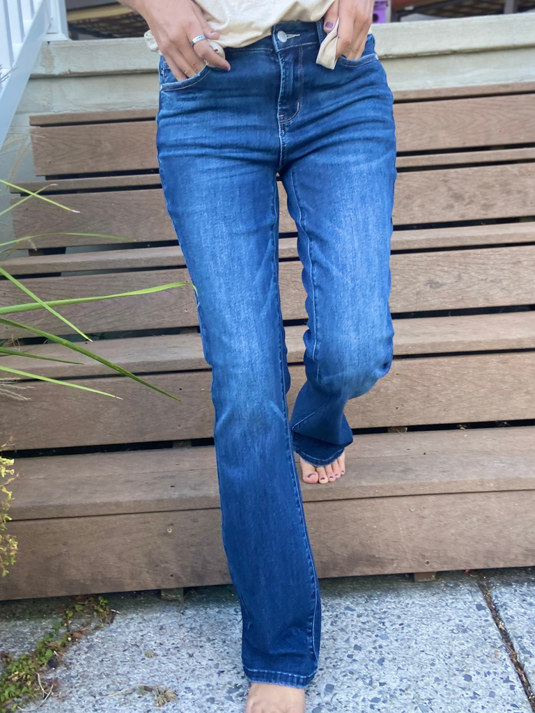 Judy Blue High Waisted Tummy Control Release Hem Bootcut Jeans