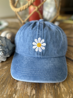 Daisy Embroidery Adjustable Baseball Cap Hat