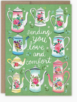 Teapots Get Well Card