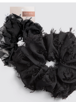 Brunch Scrunchie - Frayed Black