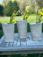 Handmade Sunflower Pottery Vases