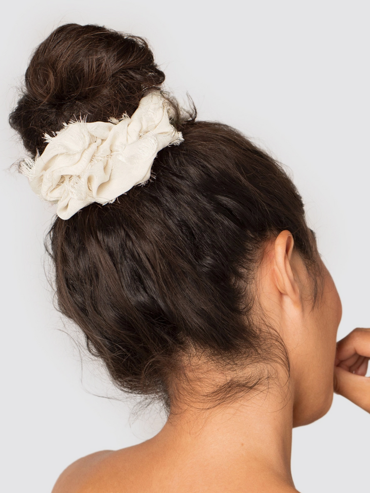 Brunch Scrunchie - Frayed Linen