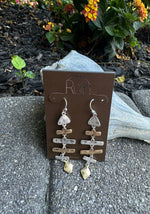 Two Tone Fish Links Earring