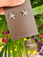 Silver Starfish Stud Earrings