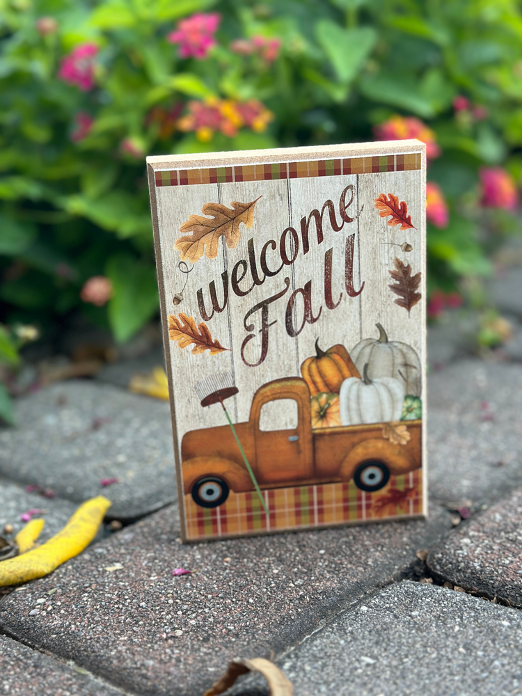 Welcome Fall Sign