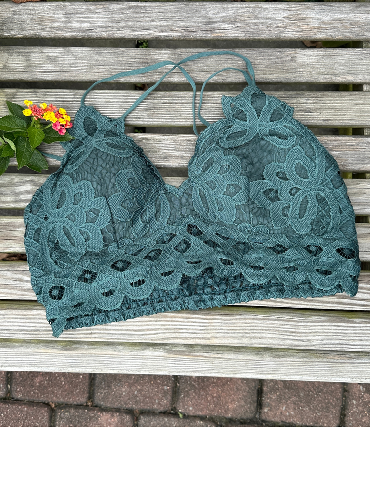 Ever so Soft Bralette in T Green