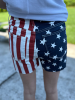 Judy Blue High Waisted Americana Flag Shorts