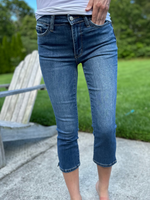 Judy Blue Midrise Capris with Side Slit