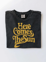 Here Comes the Sun Mineral Wash Graphic Tee