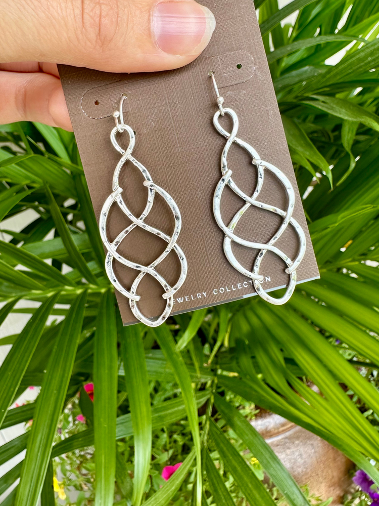 Silver Braid Earrings