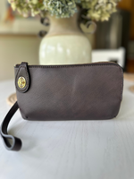 Kendall Crossbody Wristlet in Coffee