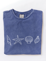 Seashells Mineral Wash Graphic Tee