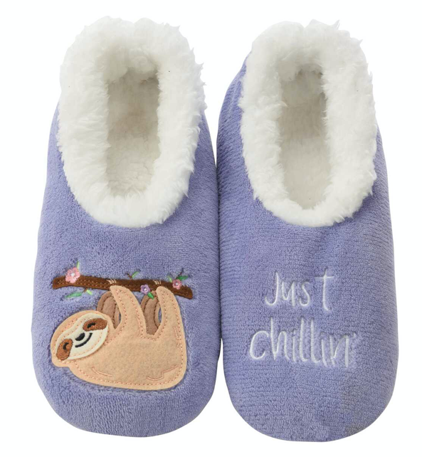 Snoozies Super Soft Slippers - Wild Magnolia